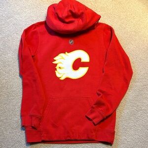 Red Hoodie with Flame Logo